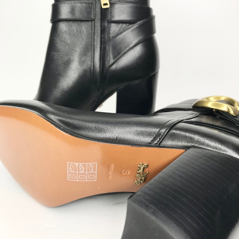 NWOB Coach Delaney Signature Buckle Heel Bootie - Picture 15 of 15